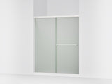 Revel® 55-5/8"-59-5/8" W x 70" H bypass shower door with 1/4"-thick Frosted glass