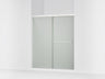 Revel® 55-5/8"-59-5/8" W x 70" H bypass shower door with 1/4"-thick Frosted glass