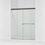 Revel® 55-5/8"-59-5/8" W x 70" H bypass shower door with 1/4"-thick Crystal Clear glass