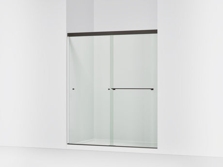 Revel® 55-5/8"-59-5/8" W x 70" H bypass shower door with 5/16"-thick Crystal Clear glass