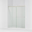Revel® 55-5/8"-59-5/8" W x 70" H bypass shower door with 1/4"-thick Crystal Clear glass