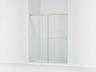 Revel® 55-5/8"-59-5/8" W x 70" H bypass shower door with 1/4"-thick Crystal Clear glass