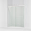 Revel® 55-5/8"-59-5/8" W x 70" H bypass shower door with 1/4"-thick Crystal Clear glass