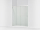 Revel® 55-5/8"-59-5/8" W x 70" H bypass shower door with 5/16"-thick Crystal Clear glass