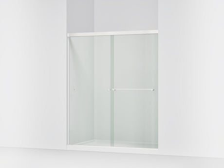 Revel® 55-5/8"-59-5/8" W x 70" H bypass shower door with 5/16"-thick Crystal Clear glass