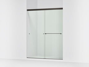 Revel® 55-5/8"-59-5/8" W x 76" H bypass shower door with 5/16"-thick Crystal Clear glass