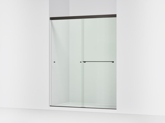 Revel® 55-5/8"-59-5/8" W x 76" H bypass shower door with 5/16"-thick Crystal Clear glass