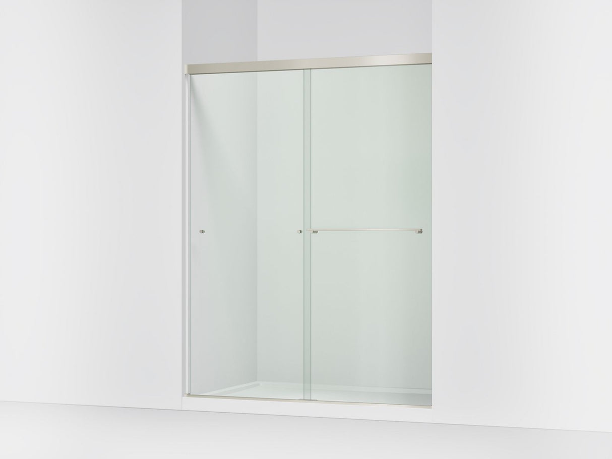 Revel® 55-5/8"-59-5/8" W x 76" H bypass shower door with 5/16"-thick Crystal Clear glass