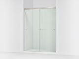 Revel® 55-5/8"-59-5/8" W x 76" H bypass shower door with 5/16"-thick Crystal Clear glass