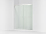 Revel® 55-5/8"-59-5/8" W x 76" H bypass shower door with 5/16"-thick Crystal Clear glass