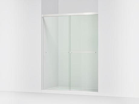 Revel® 55-5/8"-59-5/8" W x 76" H bypass shower door with 5/16"-thick Crystal Clear glass