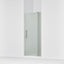 Revel® 31-1/8"-36" W x 70" H pivot shower door with 1/4"-thick Frosted glass