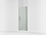 Revel® 31-1/8"-36" W x 70" H pivot shower door with 1/4"-thick Frosted glass