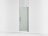 Revel® 31-1/8"-36" W x 70" H pivot shower door with 1/4"-thick Frosted glass