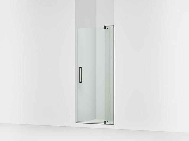 Revel® 31-1/8"-36" W x 70" H pivot shower door with 1/4"-thick Crystal Clear glass