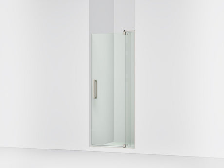 Revel® 31-1/8"-36" W x 70" H pivot shower door with 1/4"-thick Crystal Clear glass