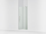 Revel® 31-1/8"-36" W x 70" H pivot shower door with 1/4"-thick Crystal Clear glass