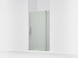 Revel® 39-1/8"-44" W x 70" H pivot shower door with 5/16"-thick Frosted glass