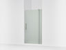 Revel® 39-1/8"-44" W x 70" H pivot shower door with 5/16"-thick Frosted glass