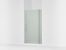 Revel® 39-1/8"-44" W x 70" H pivot shower door with 5/16"-thick Frosted glass