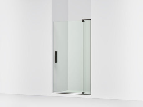 Revel® 35-1/8"-40" W x 70" H pivot shower door with 5/16"-thick Crystal Clear glass