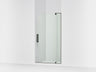Revel® 39-1/8"-44" W x 70" H pivot shower door with 5/16"-thick Crystal Clear glass