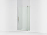 Revel® 35-1/8"-40" W x 70" H pivot shower door with 5/16"-thick Crystal Clear glass