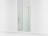 Revel® 39-1/8"-44" W x 70" H pivot shower door with 5/16"-thick Crystal Clear glass
