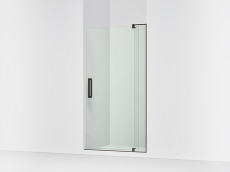 Revel® 39-1/8"-44" W x 74" H pivot shower door with 5/16"-thick Crystal Clear glass