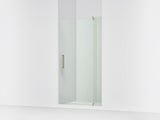Revel® 39-1/8"-44" W x 74" H pivot shower door with 5/16"-thick Crystal Clear glass