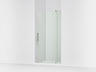 Revel® 35-1/8"-40" W x 74" H pivot shower door with 5/16"-thick Crystal Clear glass