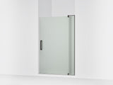Revel® 43-1/8"-48" W x 70" H pivot shower door with 5/16"-thick Frosted glass
