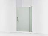 Revel® 43-1/8"-48" W x 70" H pivot shower door with 5/16"-thick Frosted glass