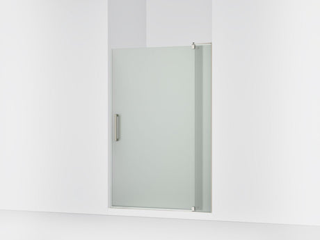 Revel® 43-1/8"-48" W x 70" H pivot shower door with 5/16"-thick Frosted glass