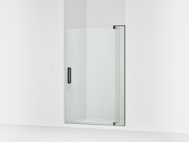 Revel® 43-1/8"-48" W x 70" H pivot shower door with 5/16"-thick Crystal Clear glass