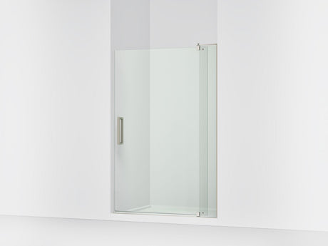 Revel® 43-1/8"-48" W x 70" H pivot shower door with 5/16"-thick Crystal Clear glass