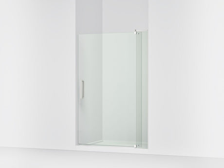 Revel® 43-1/8"-48" W x 70" H pivot shower door with 5/16"-thick Crystal Clear glass