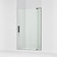 Revel® 43-1/8"-48" W x 74" H pivot shower door with 5/16"-thick Crystal Clear glass