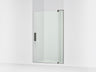 Revel® 43-1/8"-48" W x 74" H pivot shower door with 5/16"-thick Crystal Clear glass