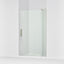 Revel® 43-1/8"-48" W x 74" H pivot shower door with 5/16"-thick Crystal Clear glass