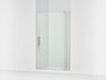 Revel® 43-1/8"-48" W x 74" H pivot shower door with 5/16"-thick Crystal Clear glass