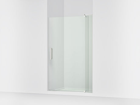 Revel® 43-1/8"-48" W x 74" H pivot shower door with 5/16"-thick Crystal Clear glass