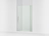 Revel® 43-1/8"-48" W x 74" H pivot shower door with 5/16"-thick Crystal Clear glass