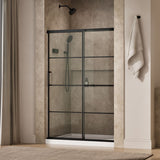 Elate® 44-1/4"-47-5/8" W x 70-1/2" H sliding shower door with 1/4"-thick Crystal Clear glass