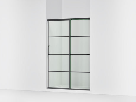 Elate® 44-1/4"-47-5/8" W x 70-1/2" H sliding shower door with 1/4"-thick Crystal Clear glass
