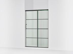 Elate® 50-1/4"-53-5/8" W x 70-1/2" H sliding shower door with 1/4"-thick Crystal Clear glass