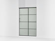 Elate® 50-1/4"-53-5/8" W x 70-1/2" H sliding shower door with 1/4"-thick Frosted glass