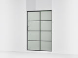 Elate® 44-1/4"-47-5/8" W x 70-1/2" H sliding shower door with 1/4"-thick Frosted glass