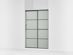 Elate® 44-1/4"-47-5/8" W x 70-1/2" H sliding shower door with 1/4"-thick Frosted glass