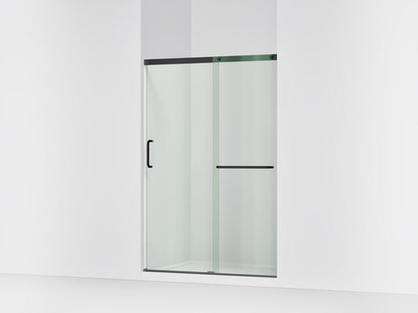 Elate® 50-1/4"-53-5/8" W x 70-1/2" H sliding shower door with 1/4"-thick Crystal Clear glass